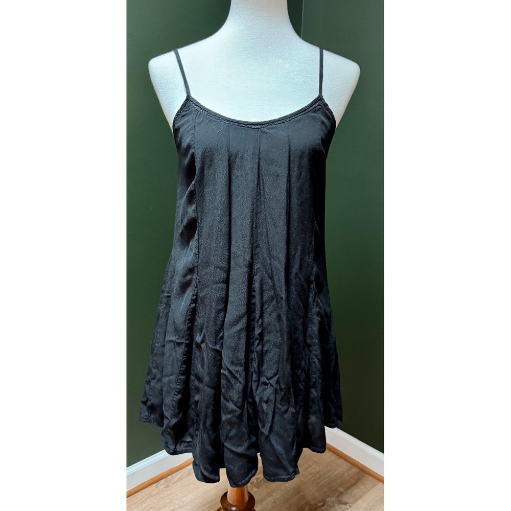 Rusty Babydoll Mini Dress Black Women's Size M